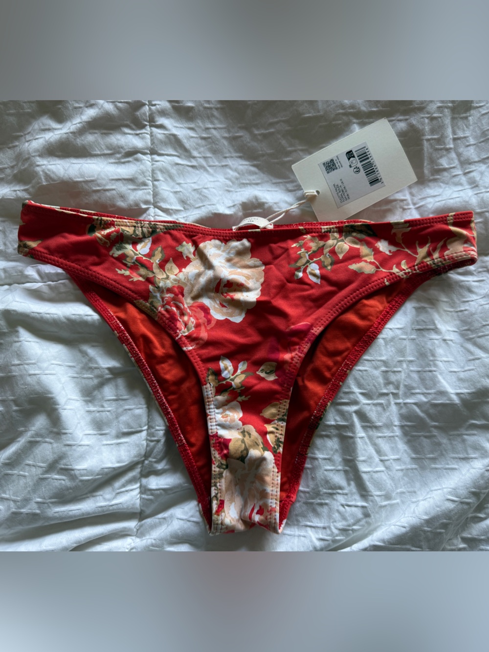 Sezane x YSE Palma Bottoms Red Floral 38/6